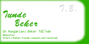 tunde beker business card